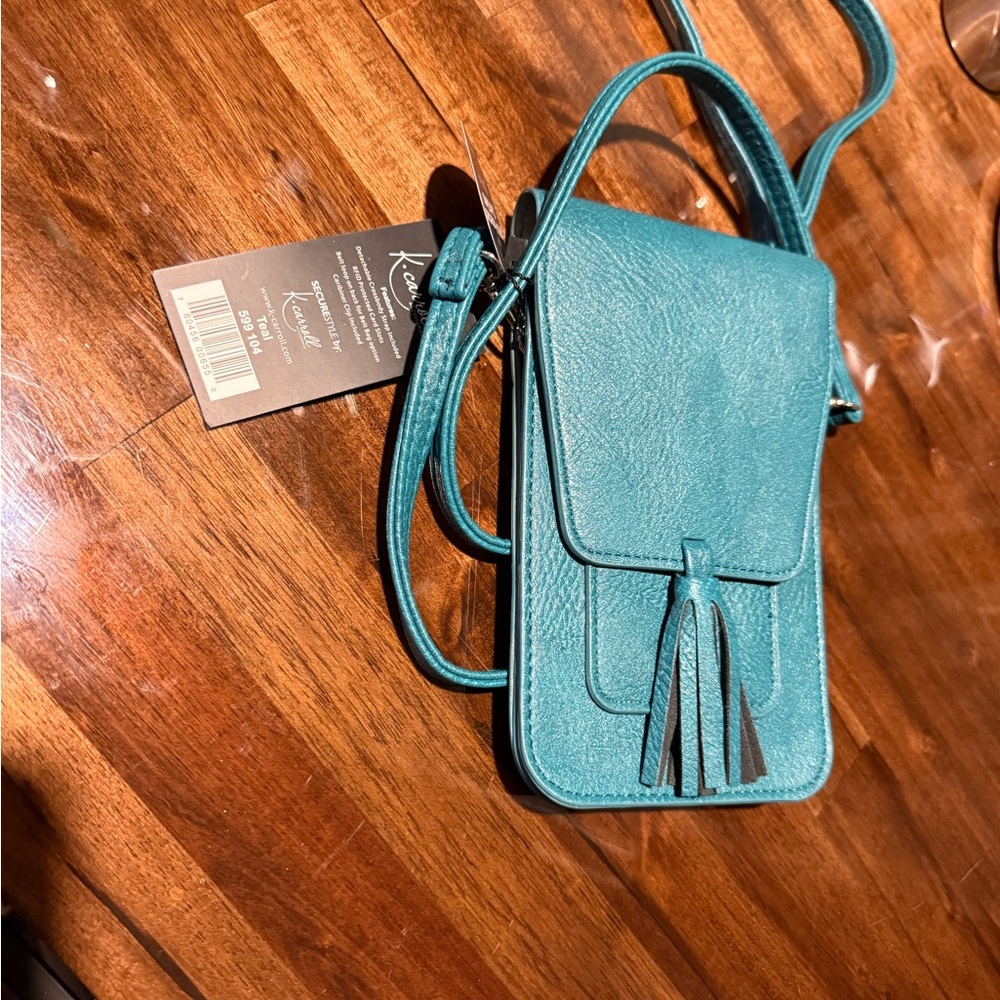 K-Carroll Teal Crossbody Bag